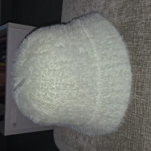 NWOT Urban Outfitters Light Green Fuzzy Bucket Hat